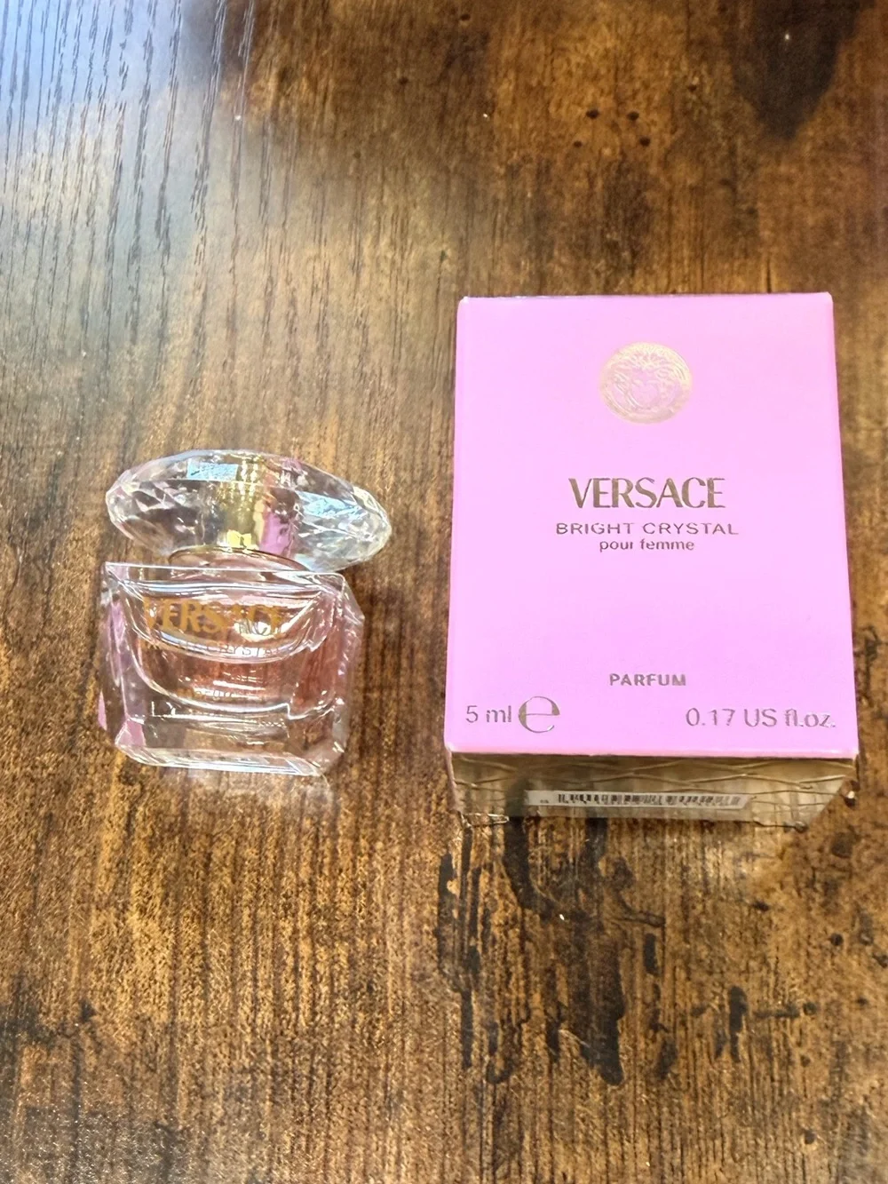 Versace Bright Crystal Pink Fragrance Bottle